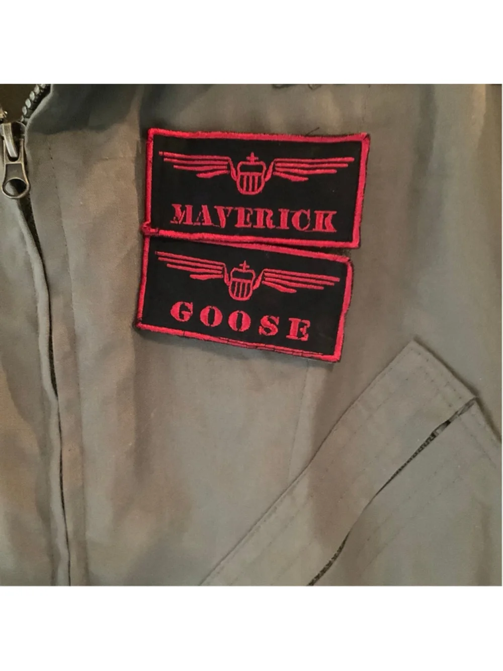 Top Gun Off Campus Maverick Goose Flight Suit Costume Jumpsuit Adult Pilot